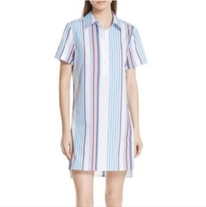 Equipment Femme Clarissa Striped Shirt Dress Medium